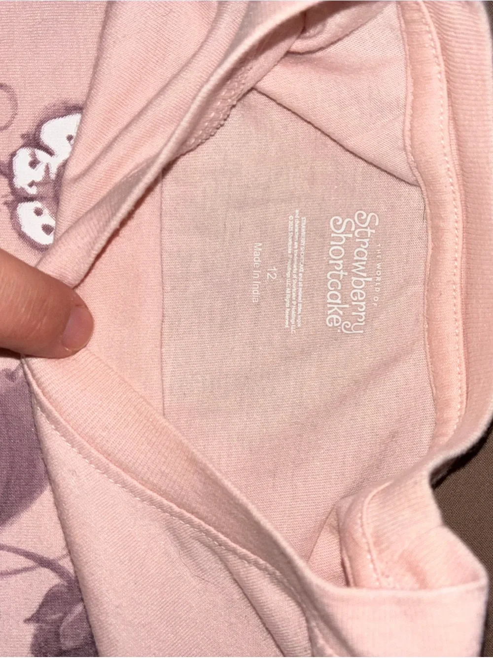Carters Strawberry Shortcake Pink Graphic top